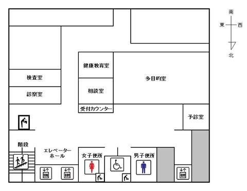 長田区役所6階の図